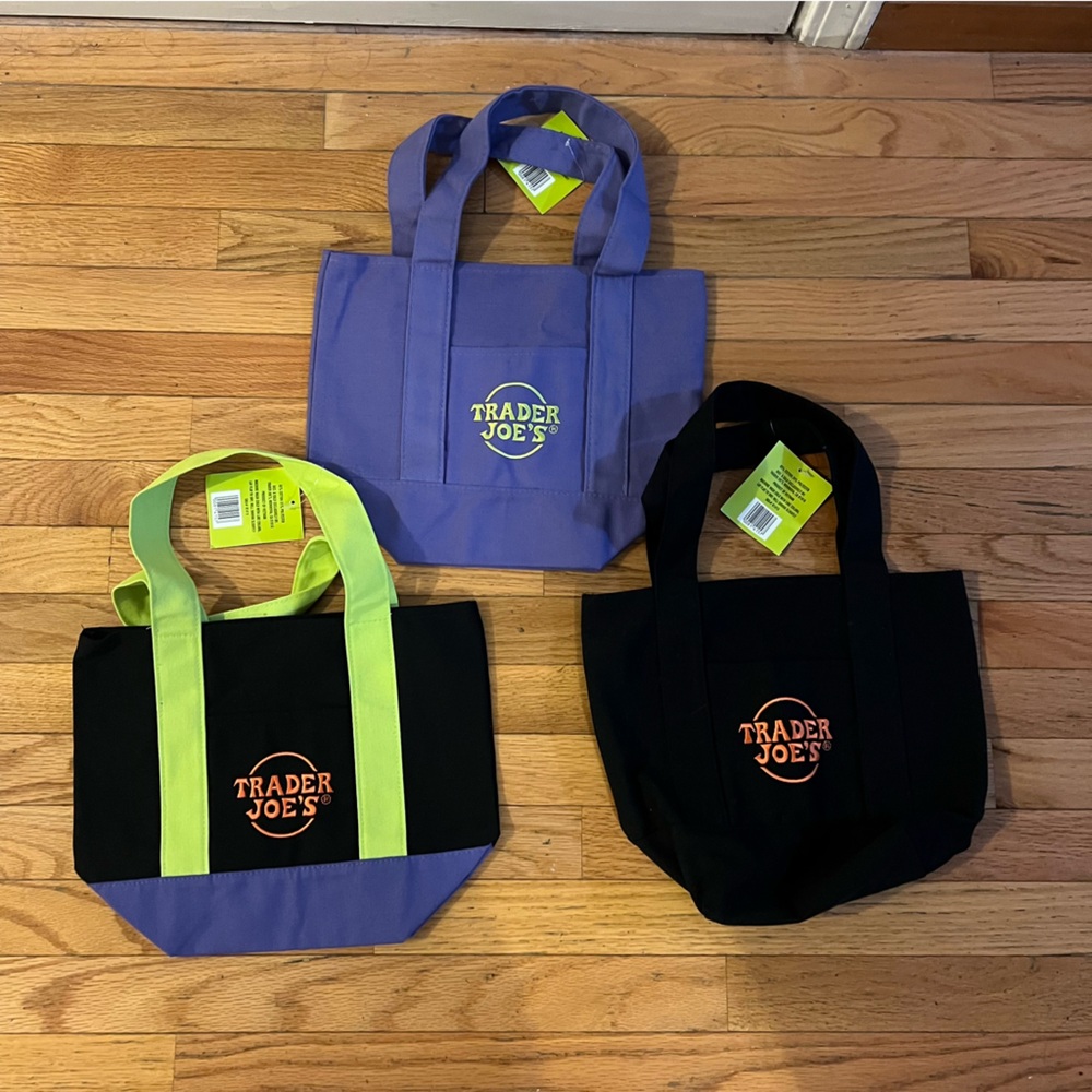 Trader Joe's Halloween Tote Bags Set of 3